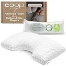 Coop Home Goods The Original Cut-Out Adjustable Pillow, King Size Bed Pillows for Neck & Head Support, Memory Foam Pillows - Medium Firm for Side Sleeper, CertiPUR-US/GREENGUARD Gold