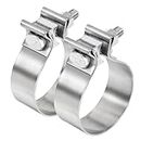 Exhaust Clamp Narrow Band 304 Stainless Steel (2 Pcs) (2.5 Exhaust clamp 2pcs)