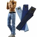 Pantalones de mezclilla clásicos delgados modelo de cinturón para muñecas de 12 pulgadas juguete accesorios de ropa