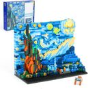 The Starry Night Building Set for Adults, Vincent Van Gogh Micro Mini Building