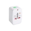 Fortuna Mille Universal Travel Adaptor Worldwide for 150+ Countries, International Power Charger, European Adapter, Wall Charger Power Plug for USA EU UK AUS ,Compatible with iPod, iPhone.