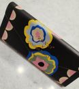 Zenni x Cynthia Rowley Glasses Case Black Floral with Cleaning Cloth - NEW