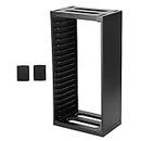 Game Storage Tower – Game Box Storage for Ps4 Slim Pro, Can Store Up to 18 Game Discs – Game Holder Rack for PS4, PS5, Xbox One, Xbox Series X/S, Nintendo Switch Games and Blu-Ray Discs