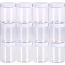 La Aromatic Clear Plastic 100 Grams Medium Storage Jar Set Of 12/Sprinkles Container Jar, Blue