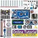 SUNFOUNDER The Most Complete Starter Project Kit Compatible with Arduino IDE Mega R3 Nano, Included 42 Online Tutorials