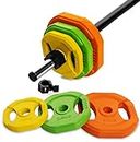 AmStaff Fitness Cardio Body Pump Barbell Set, Adjustable Barbell Weight Plates for Home & Gym Workout