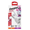 Energizer 06706 - 37W PD Type-C w/Dual USB Car Charger (ENG-USBC7WH) Car Charger