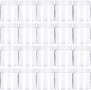 Paquete de 20 frascos de plástico redondos de 4 oz con tapas contenedores de limo transparente vacíos, boca ancha
