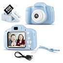 CATBAT Kids Camera Toys for Fun with HD Digital Video and Photography Camera, for Toddler Age of 3-10 Years Old Children’s, Gift for Kids (Blue 4GB SD Card Included)
