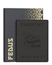 FEDUS Premium Passport Holder for Men and Women Passport Cover Case Wallet with Credit/Debit Card, ID Card, Ticket, Currency, Boarding Pass Slots, RFID Protected Travel Document Accessories Organiser