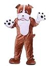 Forum Deluxe Plush Bulldog Mascot Costume, Brown, One Size