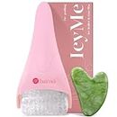 BAIMEI IcyMe Cryotherapy Ice Roller and Gua Sha Facial Tools Puffiness Redness Reducing Migraine Pain Relief Skin Care Tools Face Massager, Mothers Day Gifts, Self Care Gift for Women - Pink