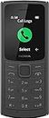 Nokia 110, 1.8 Inch S30+ Feature Phone with 4G VoLTE Connectivity, Up to 32GB External Memory, 1020mAh Removable Battery, Camera, FM Radio (Wired and Wireless Dual Mode) - Black