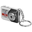 Keychain Camera Mini,Andoer Digital Camera X6 for Kids with Video, Photo, 32GB TF Card Support, Built-in Mic,Only 17g (Grey)
