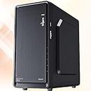Trixis Pluto P6613 i5 4th Gen Desktop PC with H81 CPU, 4GB DDR3 RAM Installed,500GB HDD, Preloaded W10 and Essential Software, Sleek Black Design