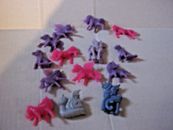 Lote de mini unicornios de plástico Fing Play