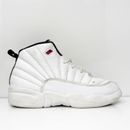 Nike Boys Air Jordan 12 151186-106 White Basketball Shoes Sneakers Size 3Y
