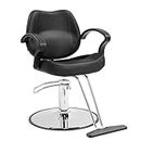 VEVOR Salon Chair for Hair Stylist Heavy Duty Hydraulic Pump, 360° Swivel with Footrest, Beauty Spa Equipment, Max Load Weight 330 lbs, Black