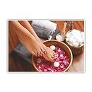 Anne Print Solutions ® Pedicure Spa Meditation Beauty Salon Poster (Multicolour, 13 Inch X 19 Inch)