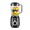 Professional Countertop Blender, Bear Smoothie Blender 3 Speed Blender for Kitchen with Self-Cleaning and 40oz BPA Free Cup, Countertop Blender for Shakes and Smoothies (700W,1.5L)