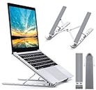 Babacom Supporto PC Portatile, 6-Levels Regolabile Raffreddamento Supporto Laptop, Alluminio Ventilato Porta PC, Leggero Notebook Riser Compatibile con MacBook PRO Air, Altri 10-15,6” Laptop