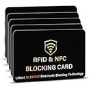 SaiTech IT RFID Card, One Card Protects Entire Wallet Purse, NFC Contactless Bank Debit Credit Card Protector ID ATM Guard Card Blocker–(Black), Black, 5 Pcs Black, Rf