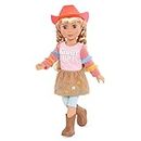 Glitter Girls – 14-inch Poseable Fashion Doll – Braided Blonde Hair & Blue Eyes – Fringed Shirt, Star Skirt & Riding Boots – Equestrian Outfit – 3 Years + – Floe