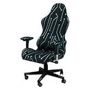 Beieyosu Gaming Chair Covers, with Armrest Cover Computer Chair Slipcovers Stretchable Elastic Machine Washable of Computer Video Game Office Chair Cover(D)