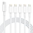 iPhone Charger 5 Pack 6FT USB C to Lightning Cable【Apple MFi Certified】iPhone Charger Fast Charging iphone lightning cable iphone charger cord for iPhone 14/13/12/12 Pro Max/11/Xs Max/XR/X,AirPods Pro