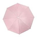 ELECTROPRIME Pink Outdoor Sports Fishing Umbrella Hat Headwear O7W5