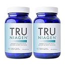 TRU NIAGEN NAD+ Supplement More Efficient Than NMN, Niacinamide, Niacin. Nicotinamide Riboside Vitamin B3 for Cellular Health Patented Formula 90ct - 300mg (6 Months / 2 Bottles)