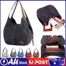 Women's Multi Pocket Canvas Messenger Bag Large Shoulder Crossbody Bag Handbags