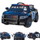 Police Car Kids Electric Ride On Battery Car - Black