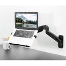 Vivo Pneumatic Arm Single Laptop Wall Mount, Steel in Black | 9.75 H x 2 W in | Wayfair MOUNT-V001GL