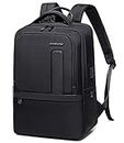 Arctic Hunter Backpack for Men 40L Office Travel Backpack with 16" Laptop Pocket 1680D Polyester Water-resistant Expanded Backpack for Business,College,Travel,Black