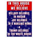 Anti Biden Nursing Home 12"x18" Garden Flag | Hillary for Prison Joe for Nursing