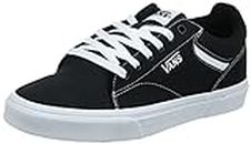 Vans Men's Seldan Sneaker, Canvas Black White, 10 UK