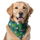 W Brings Toucans and Pineapples Dog Bandana/Scarf | This Stunning Gorgeous Design Dog Bandana Scarf is Perfect Styling Accessory for Dogs Large, Medium & Small. One Size Fits All.