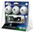 Hawaii Warriors 3-Pack Golf Ball Gift Set with Spring Action Divot Tool