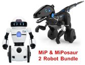2 Robot Bundle WOWWEE MiPosaur & MiP Robotic Toys - Train & Battle With Free APP