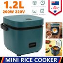 1.2L Mini Rice Cooker Travel Small Non-stick Pot Cooking Soup Rice Stews Steamer