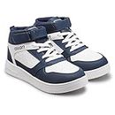ASIAN Thunder-12 Kids Casual High-Neck with Lightweight Synthetic Upper Lace-Up Casual Shoes for & Boy's White Navy