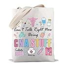 Certified Nurse Assistant Tote Bag Can’t Talk Right Now Doing CNA Stuff Tote Bag CNA Appreciation Gift (CNA Stuff Tote)