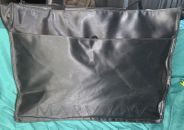 E7 LARGE GRAY/BLACK MARY KAY TOTE BAG PURSE MAKEUP SALES CARRY ALL LOTS POCKETS