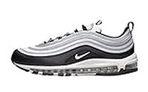 Nike Men's Air Max 97 Shoes, White/Black-silver, 9.5