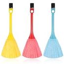 3 Pack Fluffy Microfiber Delicate Kitchen Duster Anti Static Laptop Keyboard Brush Mini Microfiber Duster Small Dusting Wand Multifunction Screen Brush for Electronic Equipment, Blue, Yellow, Red