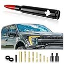 Car Bullet Antenna with 13 Accessories,Maple Leaf Logo Car Antenna Topper Automotive Exterior Accessories Compatible with Chevrolet Cadillac Dodge Toyota GMC Jeep Ford (Red)