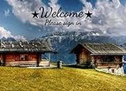 Welcome Please Sign In: Cabin Guest Book For Visitors, Guest Book For Vacation Home, House Warming Presents, Decoration Gifts For House