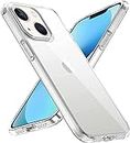 CEDO iPhone 13 Clear Case | Soft Flexible Slim-Fit | Full Body 360 Protection Shock Proof TPU Back Cover (Transparent)