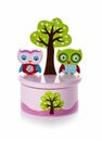 Mousehouse Pink Owl Children's Music Box with It's A Small World Music for Girls